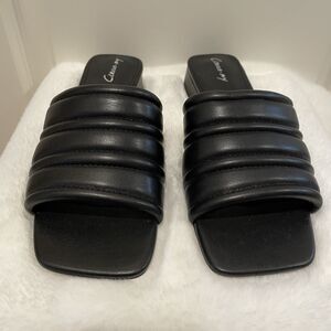 Circus NY By Sam Edelman Joana Women’s Black Shoes Slides Sandals Size 8 NEW